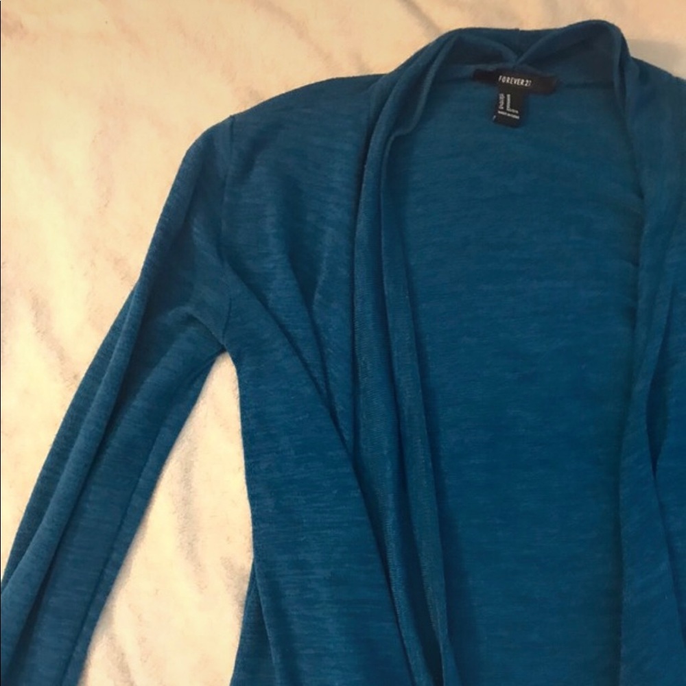 Forever 21 Blue Cardigan